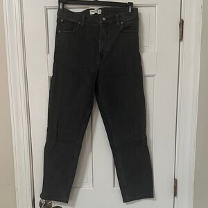 Abercrombie & Fitch Women’s Faded Black Straight Jeans